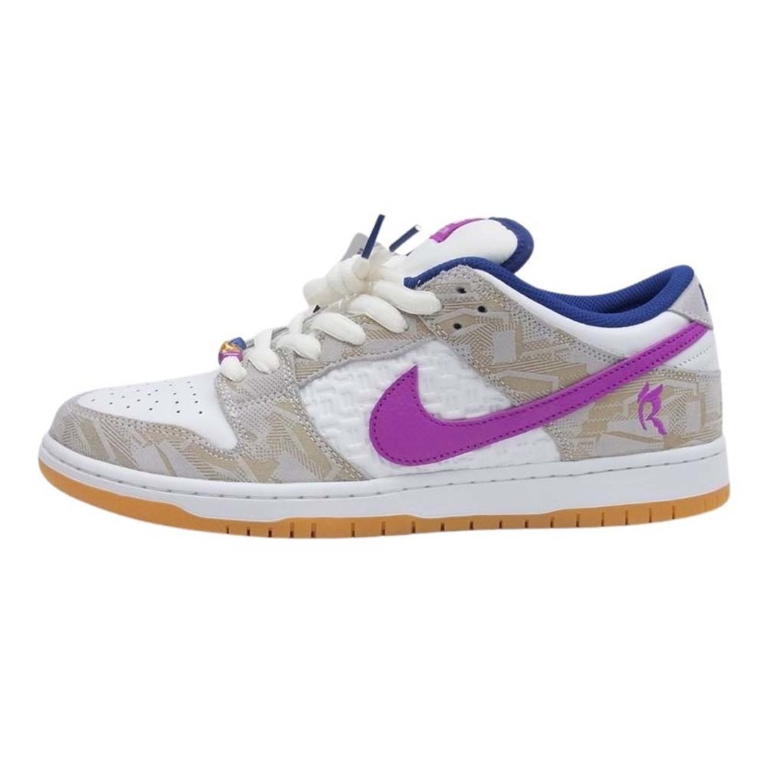 NIKE(ナイキ)のNIKE ナイキ スニーカー FZ5251-001 × Rayssa Leal ライッサ レアウ SB Dunk Low ダンクロー PRM Pure Platinum and Vivid Purple ピュアプラチナム アンド ヴィヴィッドパープル スニーカー ホワイト系 マルチカラー系 29.5cm【新古品】【未使用】【中古】 メンズの靴/シューズ(スニーカー)の商品写真