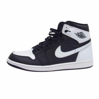 ナイキ(NIKE)のNIKE ナイキ スニーカー DZ5485-010 Air Jordan 1 エアジョーダン1 Retro High OG Black White  レトロ ハイ OG ブラック ホワイト スニーカー ブラック系 ホワイト系 29.5cm【新古品】【未使用】【中古】(スニーカー)