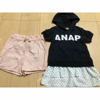 エイチアンドエム(H&M)の新品☆ワンピース☆ショートパンツセット(パンツ/スパッツ)