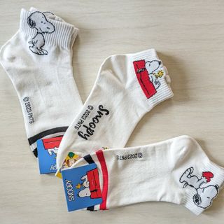 SNOOPYソックス3足セット