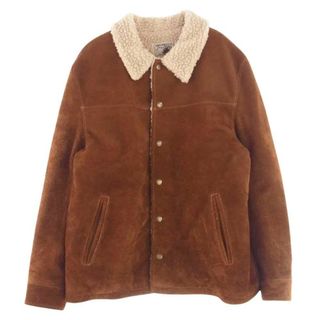 ANDFAMILYS アンドファミリー ジャケット LET-2301723 SUEDE RANCH JACKET スエード ランチ 裏地ボア ジャケット ブラウン系 42【中古】(その他)