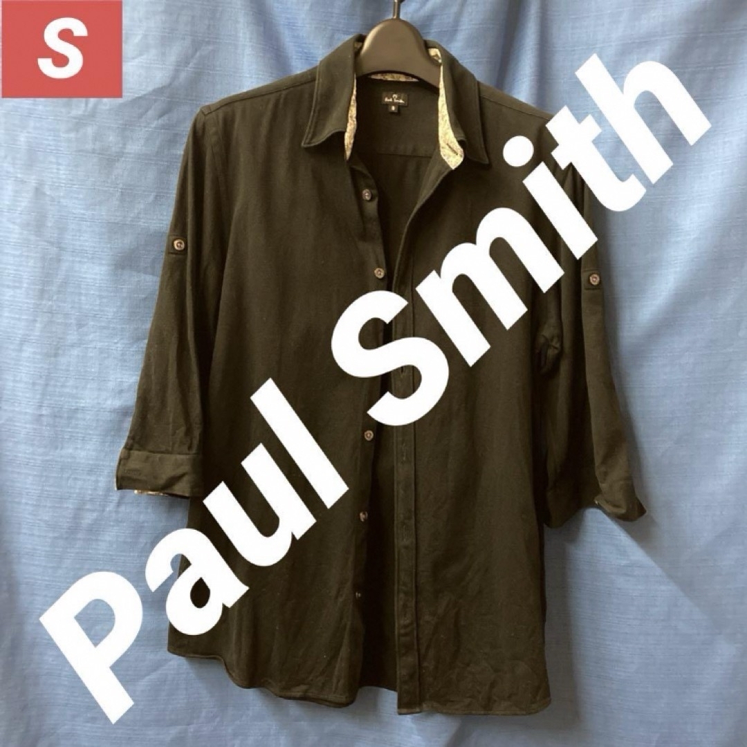 Paul Smith(ポールスミス)の【必見！ポールスミス】七分袖　ブラック　シャツ メンズのトップス(シャツ)の商品写真