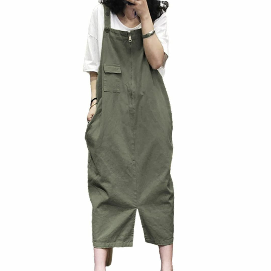 【色: グリーン】[MlleeSSeeldyTRC] サロペット ワンピース レ レディースのファッション小物(その他)の商品写真