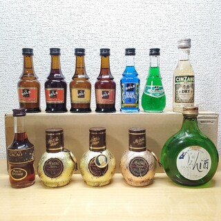 リキュール ミニボトル 12本 チョコ アプリコット チェリー ミント メロン(リキュール/果実酒)