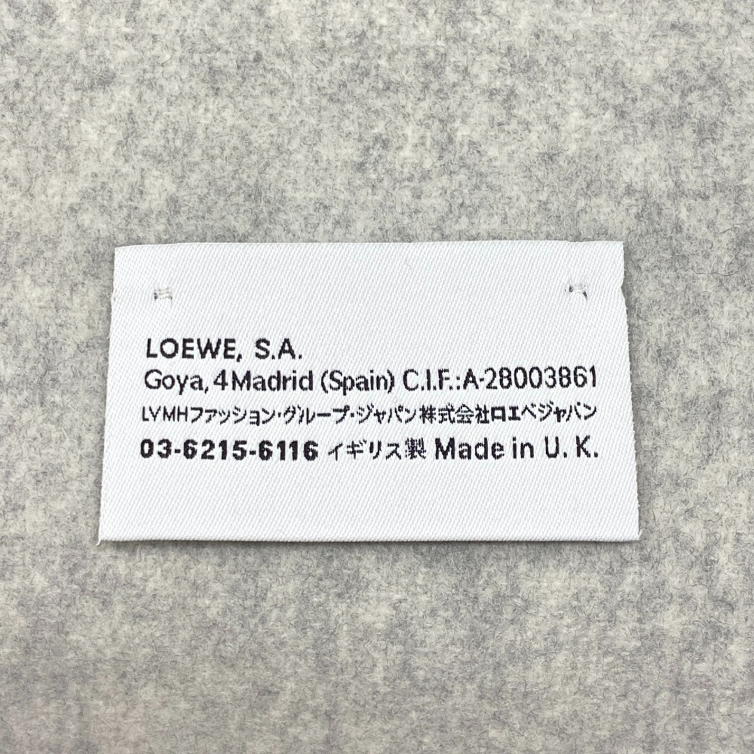 LOEWE(ロエベ)のロエベ LOEWE マフラー
 アナグラム グレー レディースのファッション小物(マフラー/ショール)の商品写真