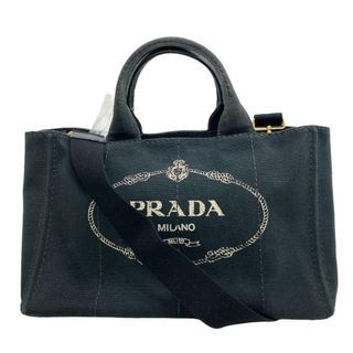 プラダ(PRADA)のプラダ PRADA ハンドバッグ
 カナパ 2WAY ハンド ショルダーバッグ ブラック(ハンドバッグ)