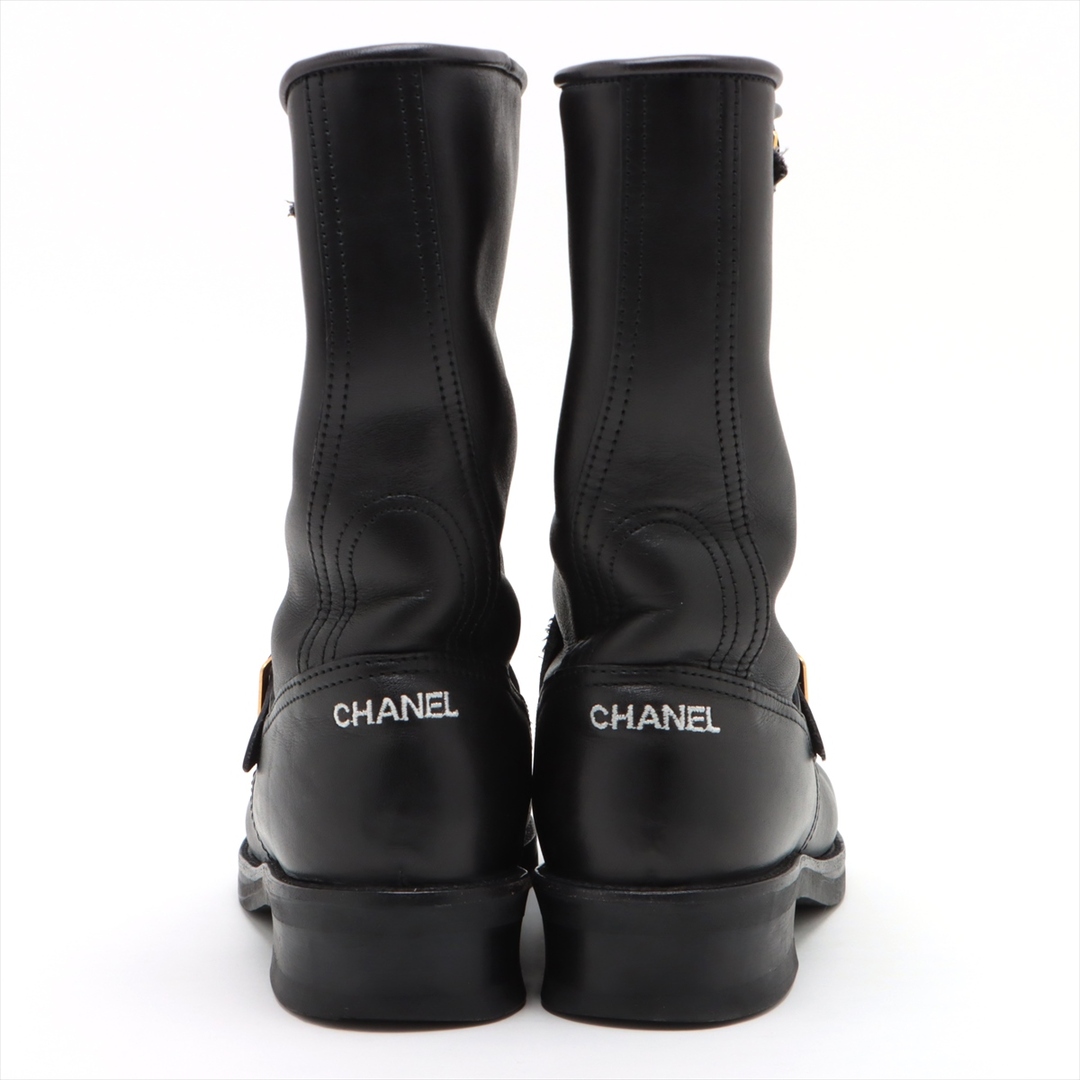 CHANEL(シャネル)のシャネル ココマーク レザー 39 ブラック レディース ブーツ レディースの靴/シューズ(ブーツ)の商品写真