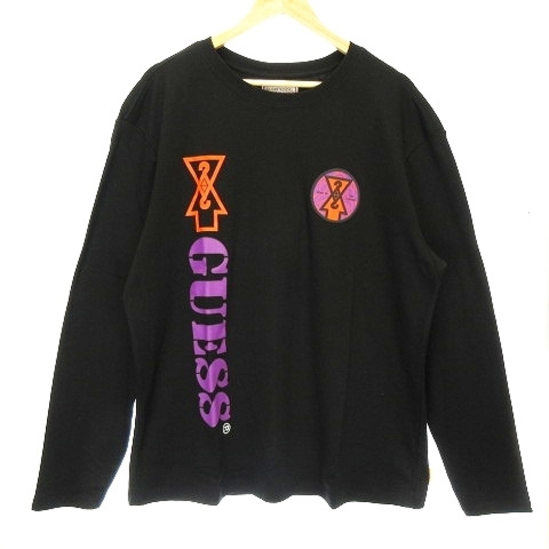 GUESS(ゲス)のゲス GUE88RISING Tシャツ 長袖 ロンT バックプリント XS 黒 メンズのトップス(Tシャツ/カットソー(七分/長袖))の商品写真