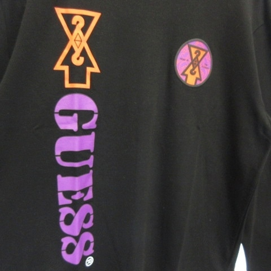 GUESS(ゲス)のゲス GUE88RISING Tシャツ 長袖 ロンT バックプリント XS 黒 メンズのトップス(Tシャツ/カットソー(七分/長袖))の商品写真