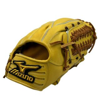 Mizuno Pro ORDER ミズノ プロ オーダー グローブ 右利き 野球 イエロー ブラウン スポーツ 日本製 中古 W４(グローブ)