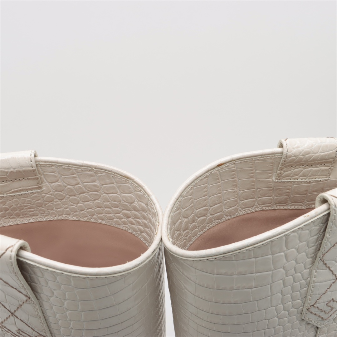 FENDI(フェンディ)のフェンディ カットウォーク レザー 40 アイボリー レディース ブーツ レディースの靴/シューズ(ブーツ)の商品写真