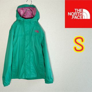 ザノースフェイス(THE NORTH FACE)のノースフェイス　マウンテンパーカー　HYVENT グリーン　レディースS相当(ナイロンジャケット)