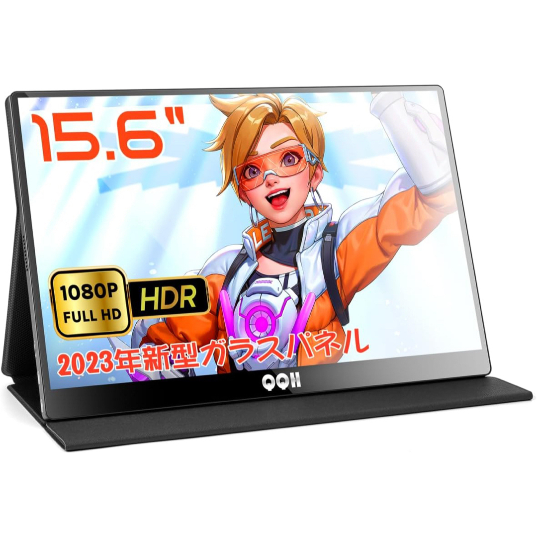 QQH Z1-9ブラック15.6インチ　モバイルモニター スマホ/家電/カメラのPC/タブレット(ディスプレイ)の商品写真