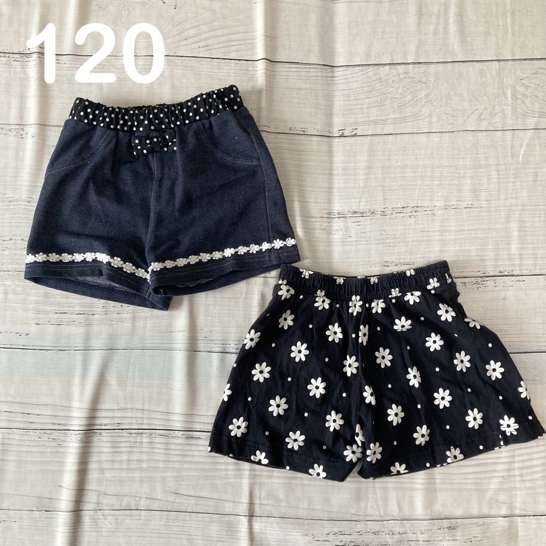 子供　ハーフパンツ　セット　120 キッズ/ベビー/マタニティのキッズ服女の子用(90cm~)(パンツ/スパッツ)の商品写真