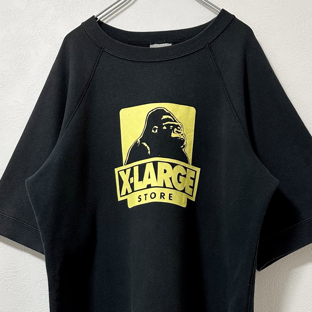 XLARGE(エクストララージ)のXLARGE/エクストララージ/エックスラージ★半袖スウェT★ブラック/黒黄★M メンズのトップス(Tシャツ/カットソー(半袖/袖なし))の商品写真