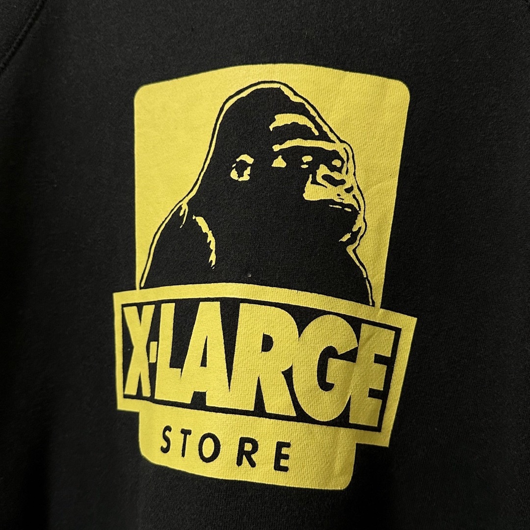 XLARGE(エクストララージ)のXLARGE/エクストララージ/エックスラージ★半袖スウェT★ブラック/黒黄★M メンズのトップス(Tシャツ/カットソー(半袖/袖なし))の商品写真