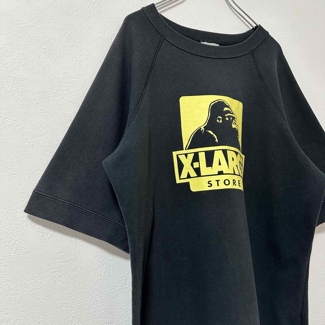 XLARGE(エクストララージ)のXLARGE/エクストララージ/エックスラージ★半袖スウェT★ブラック/黒黄★M メンズのトップス(Tシャツ/カットソー(半袖/袖なし))の商品写真