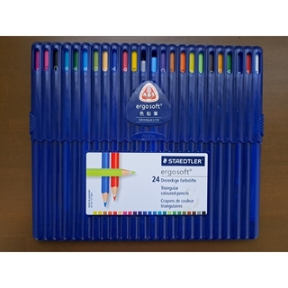 STAEDTLER - 使用済み ステッドラーエルゴソフト色鉛筆 24色