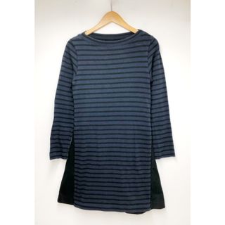 サカイ(sacai)のSacai（サカイ）Striped Tee Dress With Cotton  ドッキングボーダーワンピース【C1105-007】(ひざ丈ワンピース)