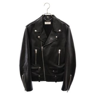 サンローラン(Saint Laurent)のSAINT LAURENT PARIS サンローランパリ L01 Classic Motorcycle Leather Riders Jacket クラシックモーターサイクル ダブルライダースジャケット ブラック 397290 Y5YA1(ライダースジャケット)