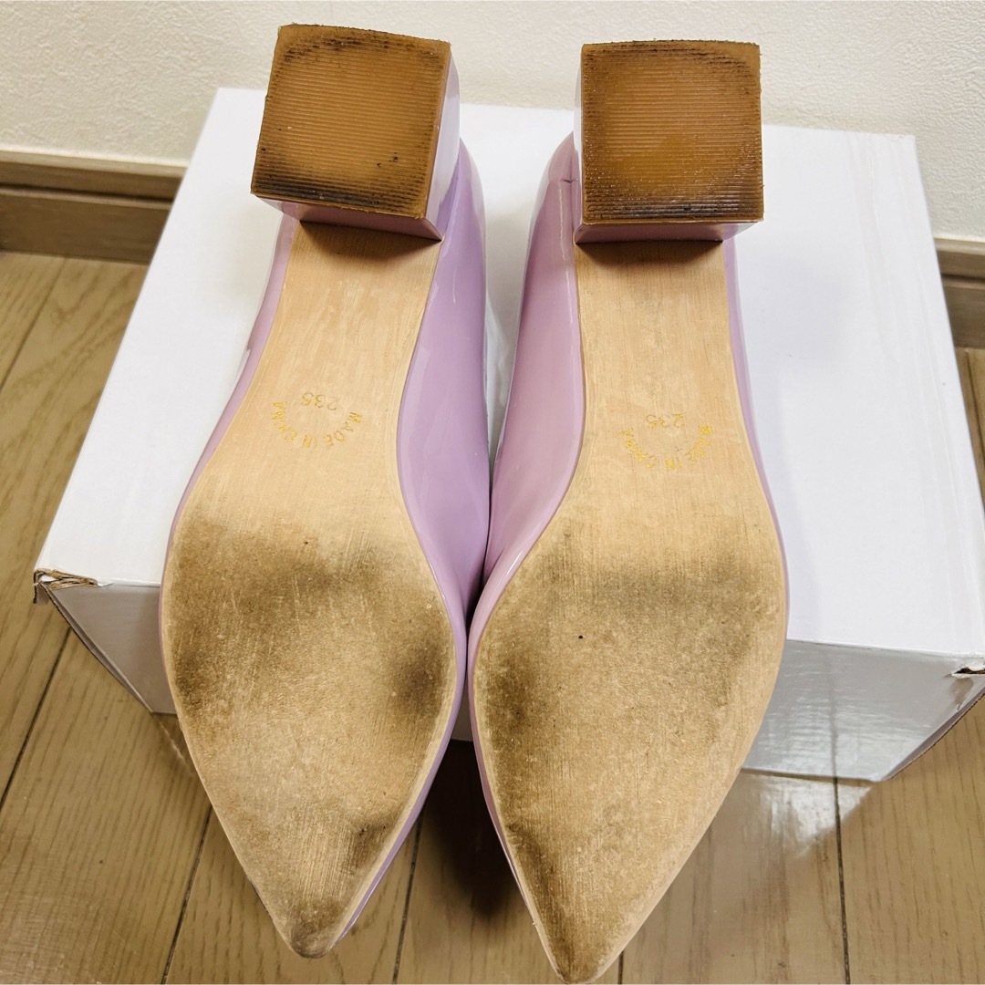 VIVIAN(ヴィヴィアン)の【美品】VIVIAN  パンプス　ラベンダー　23.5cm ヒール5cm レディースの靴/シューズ(ハイヒール/パンプス)の商品写真