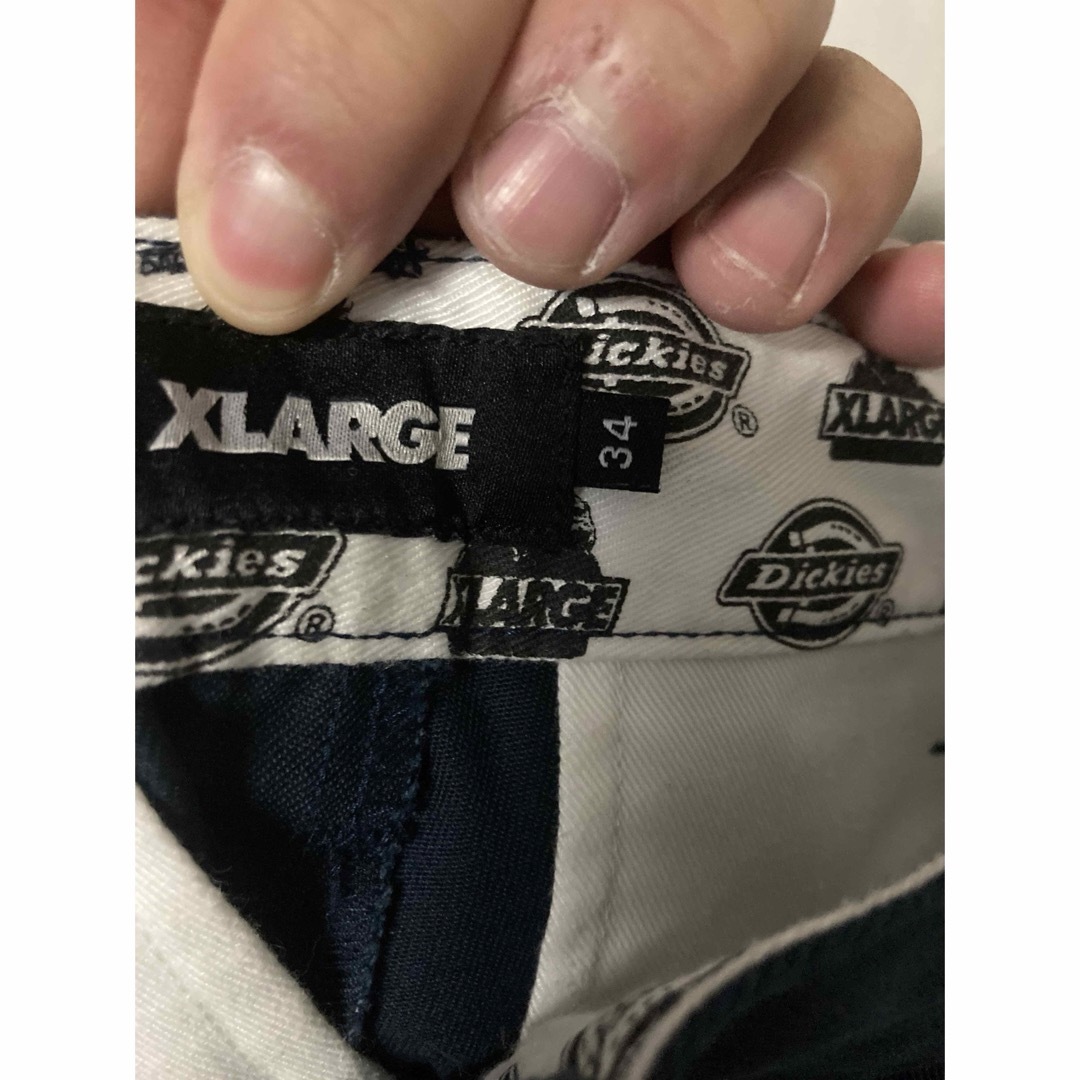 XLARGE(エクストララージ)のディッキーズ xlarge ワークパンツ W34 ネイビー 美品 ZIP ジップ メンズのパンツ(ワークパンツ/カーゴパンツ)の商品写真