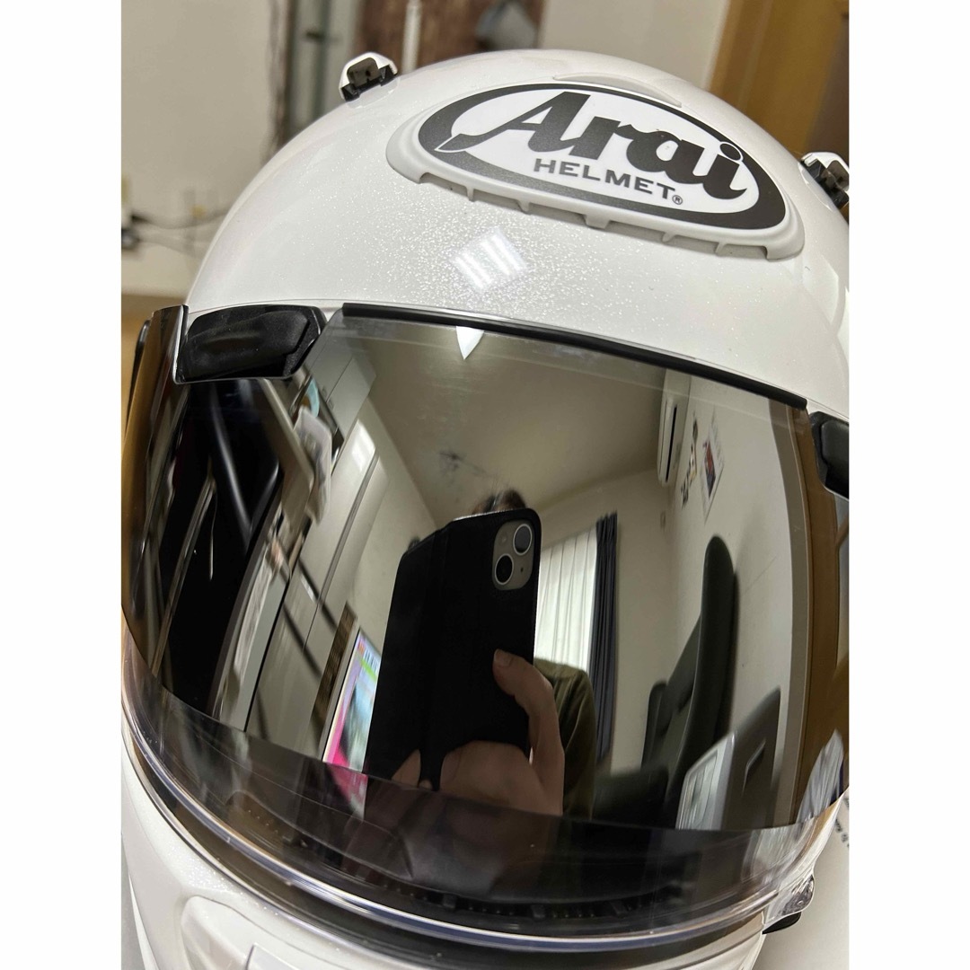 Arai(アライ)のArai アストロGX M(57-58) グラス白　SENA 50S 自動車/バイクのバイク(ヘルメット/シールド)の商品写真