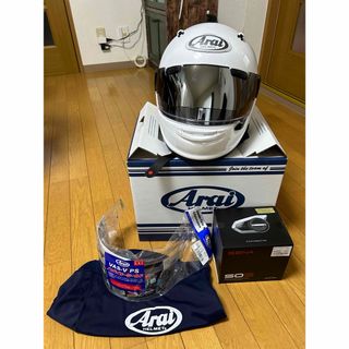 アライ(Arai)のArai アストロGX M(57-58) グラス白　SENA 50S(ヘルメット/シールド)