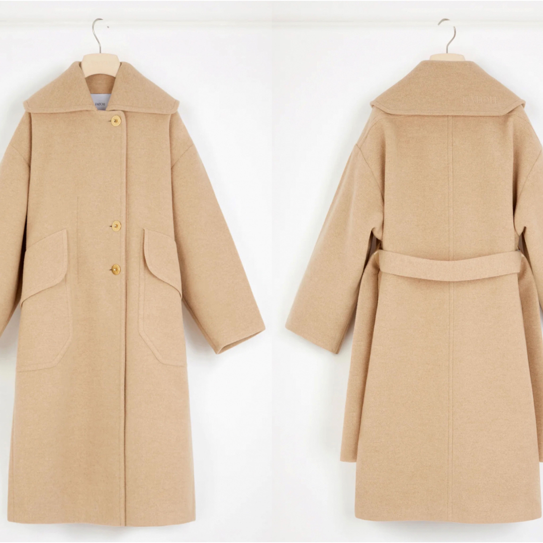新品 PATOU パトゥ オーバーサイズ ウール コート ベージュ 34 新品 PATOU パトゥ オーバーサイズ ウール コート ベージュ 34