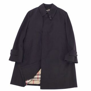 バーバリー(BURBERRY)の美品 バーバリー ロンドン BURBERRY LONDON コート ステンカラーコート バルマカーンコート 中綿ライナー付き アウター メンズ L ブラック(ステンカラーコート)