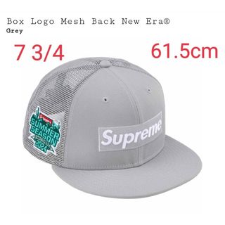 シュプリーム(Supreme)のSupreme Box Logo Mesh Back New Era Grey(キャップ)