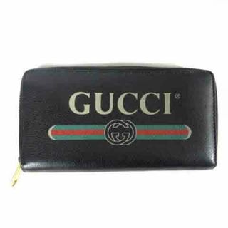 グッチ(Gucci)のグッチ GUCCI 496317 GUCCI ロゴ ウェビングプリント 長財布(長財布)