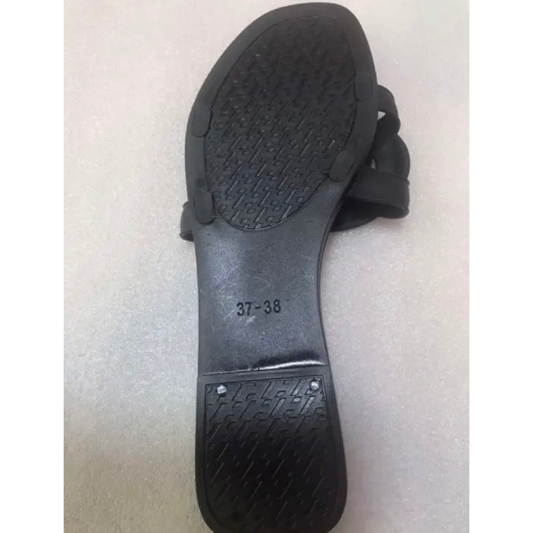 アロハ ラバーサンダル　ブラック レディースの靴/シューズ(サンダル)の商品写真