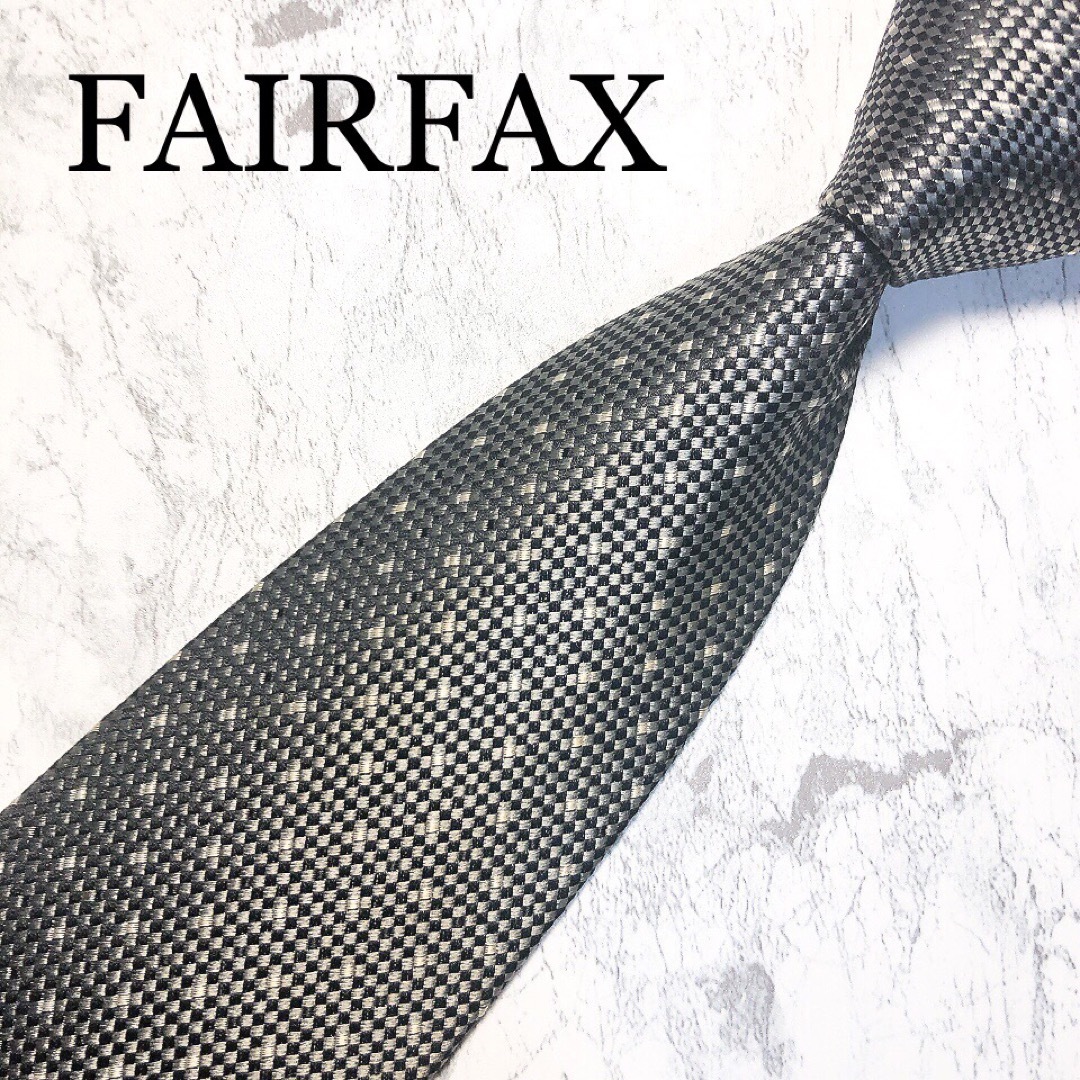 FAIR FAX(フェアファクス)のFAIRFAX ネクタイ　グレー　ドット メンズのファッション小物(ネクタイ)の商品写真