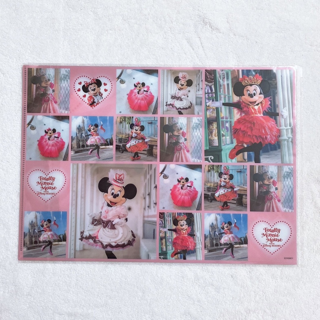 Disney(ディズニー)のバレンタイン　ミニー　クリアホルダー エンタメ/ホビーのアニメグッズ(クリアファイル)の商品写真