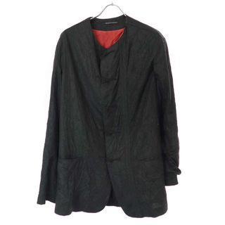 ヨウジヤマモト(Yohji Yamamoto)のYohji Yamamoto POUR HOMME ヨウジヤマモト プールオム 16SS シワ加工チャイナジャケット ブラック 3 HO-J37-903(その他)