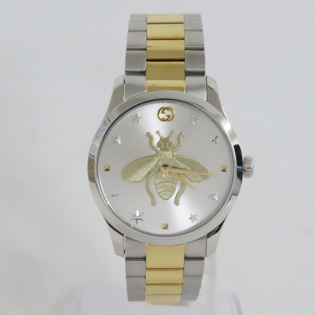 Gucci(グッチ)のグッチ 腕時計 Gタイムレス 蜂 ビー 126.4 SS コンビ Ts778711 美品 メンズの時計(腕時計(アナログ))の商品写真