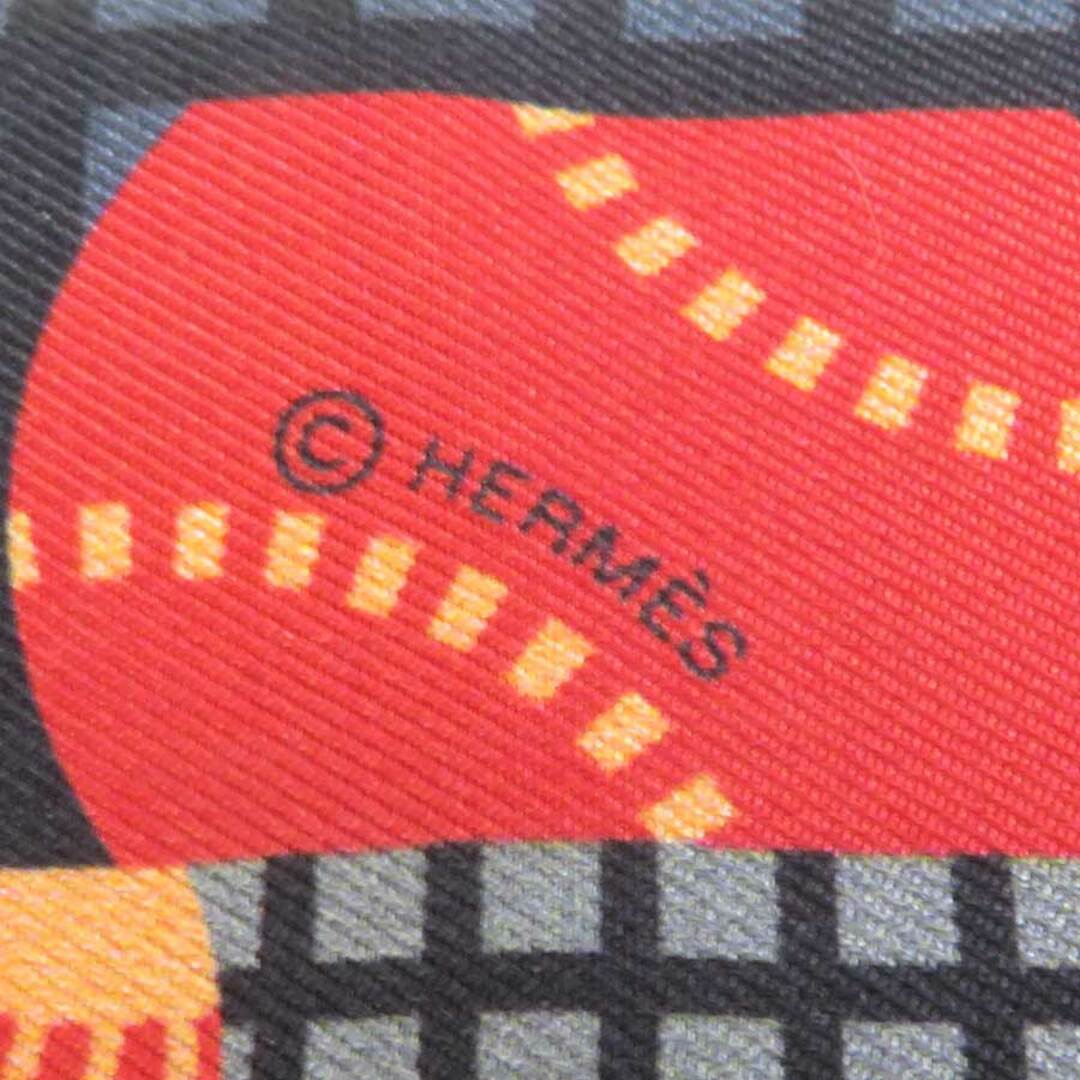 Hermes(エルメス)のエルメス HERMES スカーフ ツイリー シルク グレー/マルチカラー レディース 送料無料【中古】 e58493f レディースのファッション小物(バンダナ/スカーフ)の商品写真