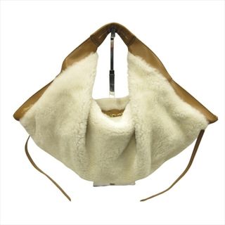 スリーワンフィリップリム(3.1 Phillip Lim)の美品 19aw 3.1 フィリップリム ルナ ファー ホーボー ハンド バッグ(ハンドバッグ)