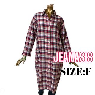 JEANASIS ♥ ロング チェックシャツ ワンピース