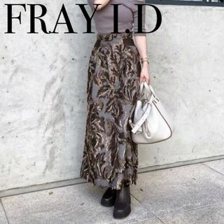 FRAY I.D - FRAY I.D ジャガード ダブルベルトナロースカート
