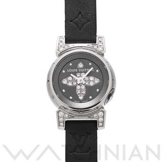 LOUIS VUITTON - 中古 ルイ ヴィトン LOUIS VUITTON Q151K グレー /ダイヤモンド レディース 腕時計