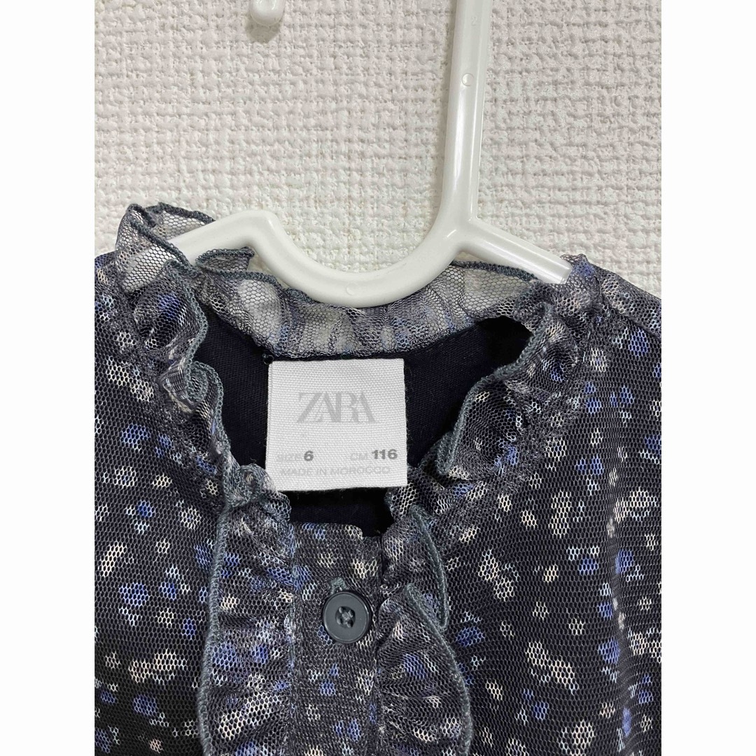 ZARA(ザラ)のZARAワンピース　116 キッズ/ベビー/マタニティのキッズ服女の子用(90cm~)(ワンピース)の商品写真