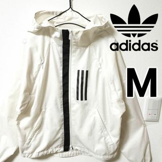 アディダス(adidas)のアディダス 白 SixTONES 松村北斗 ナイロンジャケット ブルゾン 女性M(ブルゾン)