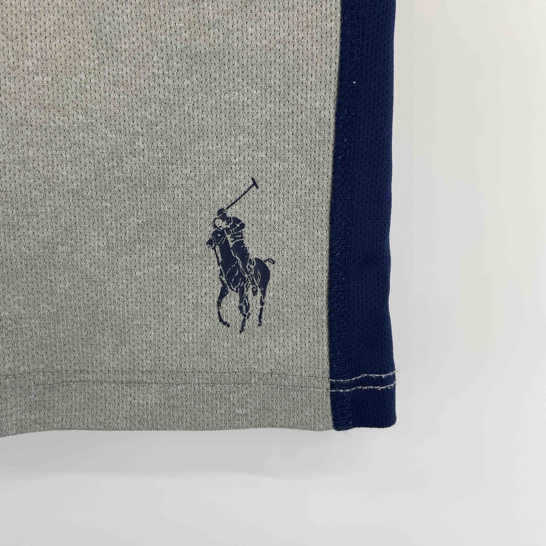 POLO RALPH LAUREN(ポロラルフローレン)のPOLO RALPH LAUREN ポロラルフローレン レディース ショートパンツ　ロゴ刺繍　バイカラー　グレー レディースのパンツ(ショートパンツ)の商品写真