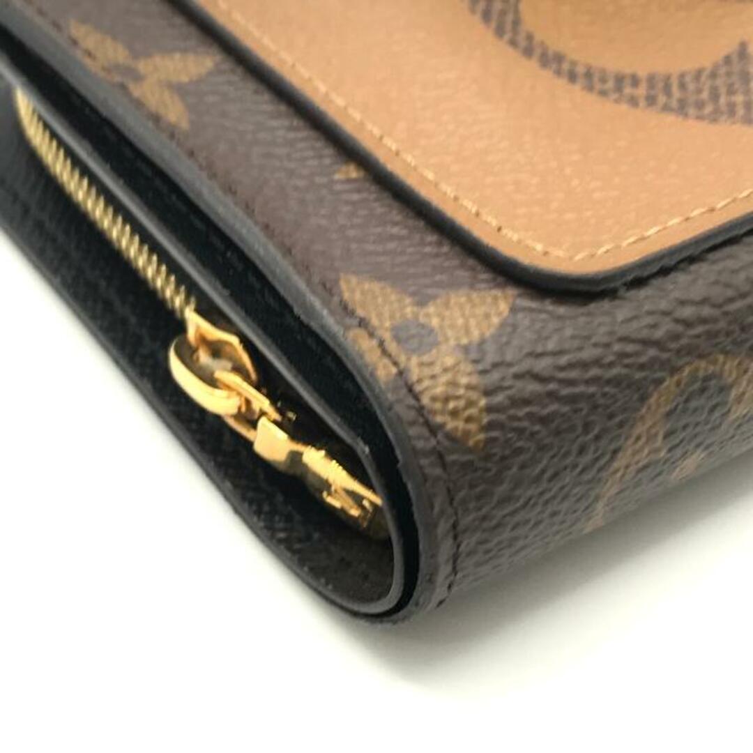 LOUIS VUITTON(ルイヴィトン)の美品 LOUISVUITTON ルイヴィトン モノグラム リバース ポルトフォイユ ジュリエット 財布 ウォレット ブラウン a3007 レディースのファッション小物(財布)の商品写真