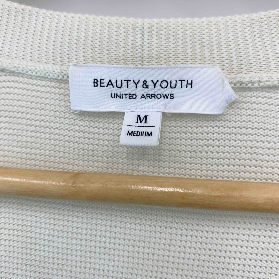 BEAUTY&YOUTH UNITED ARROWS(ビューティアンドユースユナイテッドアローズ)のBEAUTY&YOUTH UNITED ARROWS ビューティーアンドユースユナイテッドアローズ レディース カーディガン　オフホワイト レディースのトップス(カーディガン)の商品写真