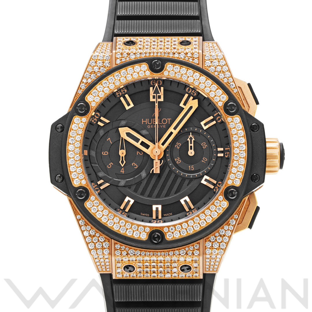 HUBLOT(ウブロ)の中古 ウブロ HUBLOT 715.PX.1128.RX.1704 ブラック メンズ 腕時計 メンズの時計(腕時計(アナログ))の商品写真