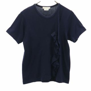 COMME des GARCONS - コムデギャルソン 日本製 半袖 Tシャツ M ネイビー COMME des GARCONS レディース 古着 【240408】 メール便可