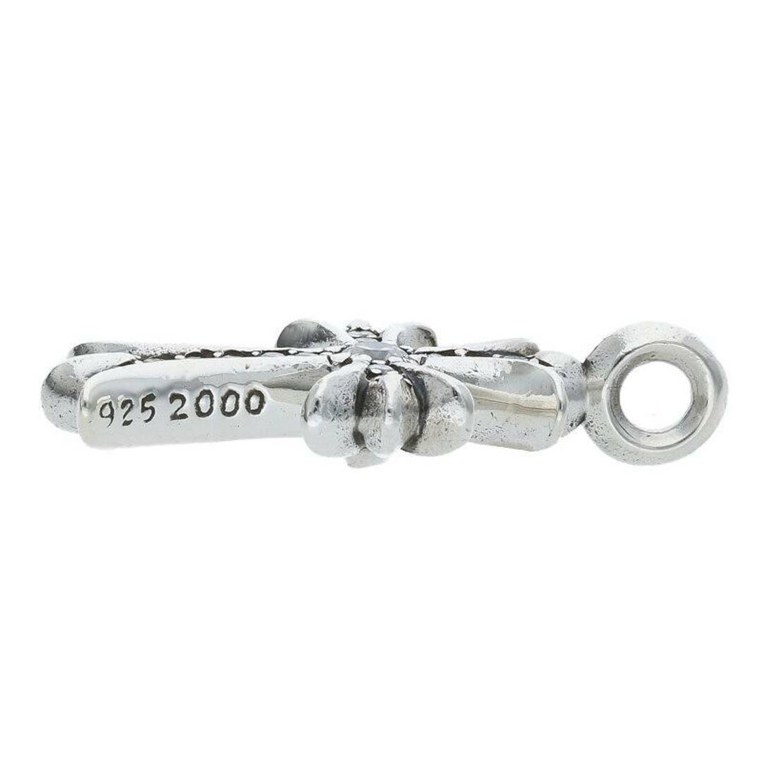 Chrome Hearts(クロムハーツ)のクロムハーツ  TNY CRSF P/DMND/タイニーファットクロス PAVEダイヤ/ペンダント/シルバーネックレストップ メンズ メンズのアクセサリー(ネックレス)の商品写真